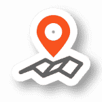 A map with a pin on it, providing IT support and managed IT services.